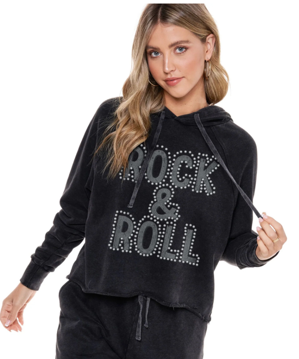 Rock & Roll Hoodie Your GoTo Gear for Concerts and Casual Days Stone M